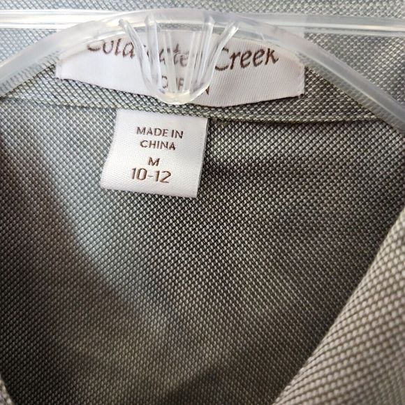 Coldwater Creek Sz 10-12 Pale green blouse 3/4 sleeve Cotton - Picture 2 of 10